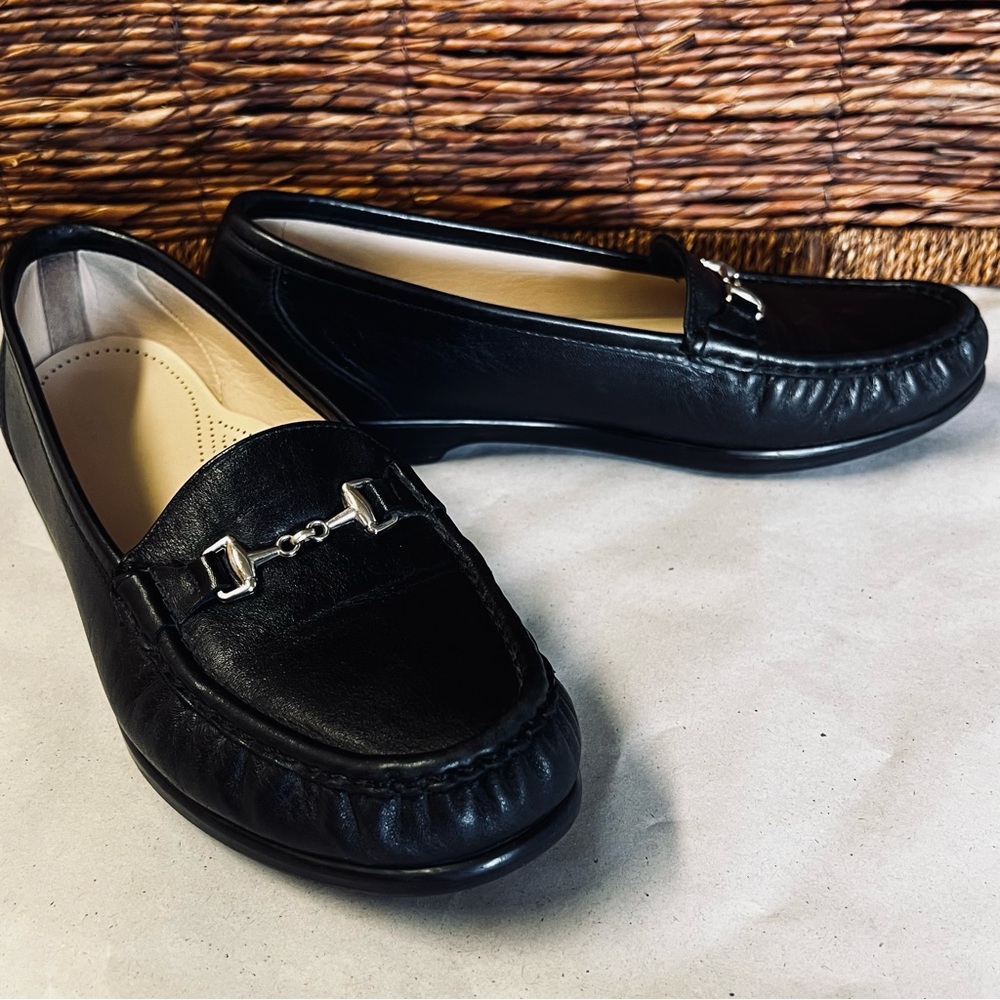 SAS Shoes Black Metro Slip On Loafer Size 10.5W EUC - Picture 3 of 7